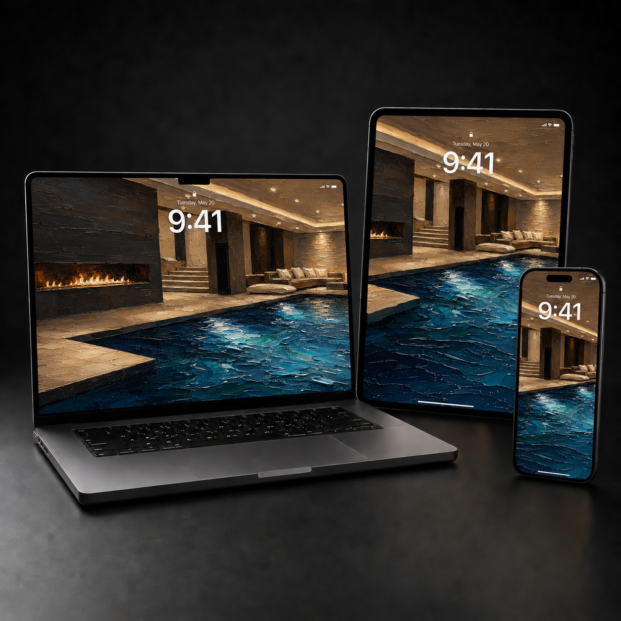 'Pool' (individual wallpaper)